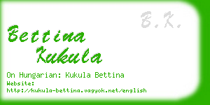 bettina kukula business card